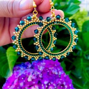 Hoop handmade earrings